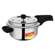 Prestige Deluxe Alpha Stainless Steel PRESSURE COOKER, 3 Liter, Silver