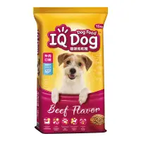 在飛比找家樂福線上購物網優惠-IQ Dog 成犬乾狗糧-牛肉味15Kg