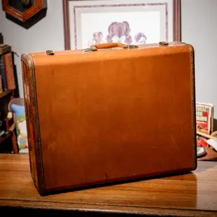 美國古董手提箱samsonite  1950's 復古行李箱 老行李箱 舊手提箱 皮製行李箱 旅行提箱 vintage