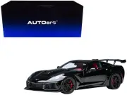 2019 Chevrolet Corvette C7 ZR1 1/18 Model Car Black Carbon Top Autoart