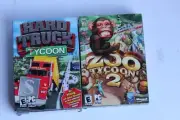 New Zoo Tycoon 2 & Hard Truck Complete Windows Computer Game Microsoft in Box