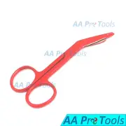 Premium Grade Lister Bandage Scissors 3.5" Red Color 3-1/2" Bandage Shears