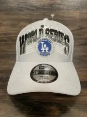 New Era 39THIRTY MLB World Series 2020 LA Dodgers Light Grey Hat Cap OSFM NWT