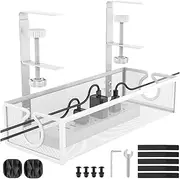 Cord Organizer for Desk - Multifunctional Cord Organizer,Metal Mesh Cable Management, Reusable Desktop Organization for Home, Studio