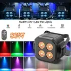 4LED RGBW Par Can Light 80W DMX Disco DJ Party Club Light Stage Lighting Effect