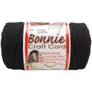 Bonnie Macrame Craft Cord 6mmX100yd Black