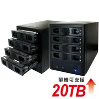 在飛比找momo購物網優惠-【伽利略】USB3.0 + eSATA 4-bay硬碟外接盒