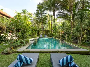 烏布的3臥室 - 100平方公尺/1間專用衛浴Jungle View 3 BR Aashaya Villa Ubud, Private pool