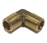 BRASS FORGED 90º MALE ELBOW 1/4" NPT FUEL/AIR/WATER/OIL/GAS WOG