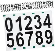 DOITOOL 6 Sheets House Number Stickers House Address Numbers for Outside Adhesive Numbers for Mailbox Self Adhesive Number Decals
