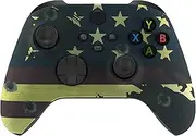 Xbox One S/X Modded Rapid Fire Soft Touch Controller - Includes Largest Variety of Modes -Jump Shot, Drop Shot, Quick Aim, Auto Aim, Quick Scope - Master Mod - USA Red White Blue (Flag)