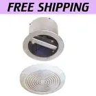 7 Inch High Efficiency Ceiling Exhaust Fan with Bladeless Design, White Finish