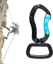 Carabiner Small | Hiking Carabiner,D Ring Shape Key Ring Hook Multipurpose Clips for Backpacking Camping Outdoor Sport