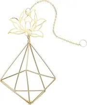 SUPVOX Crystal Moon Metal Frame Window Sun Catcher Lighting Prism Moon for Home Decor