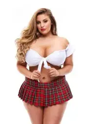 Sexy School Girl Tie Top White - Lingerie,Costumes Women,Teachers Pet,Womens