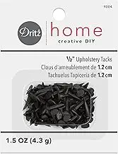 Dritz Home 9004 Upholstery Tacks, 6 - (1/2-Inch), Black (1.5-Ounce)