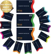 RFID Blocking Sleeves – 15 Pack Credit Card & Passport Protectors, Navy Blue