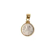 Australian Threepence Yellow Gold Filled Bezel