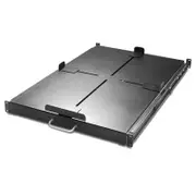 APC ?AR8128BLK 1U Rack-mountable Rack Shelf - 482.60 mm Rack Width - Black - 90.91 kg Static/Stationary Weight Capacity - AR8128BLK