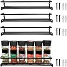 2/4X Kitchen Cupboard Storage Spice Rack Wall Mount Pantry Bottle Organizer AU