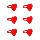 6pcs Beautiful Heart Napkin Rings Napkin Holders For Festival Table Setting