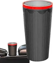Waterproof Car Trash Can,Car Trash Can Cup Holder,Car Cup Trash Can | Compact Auto Trash Can Effectively Prevent Liquid Spill