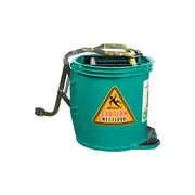 Cleanlink Home/Commercial Cleaner Heavy Duty Mop 16L Metal Bucket Wringer Green