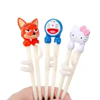 在飛比找Yahoo!奇摩拍賣優惠-HELLO KITTY 卡通兒童學習筷餐具寶寶筷子訓練筷套裝