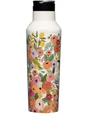 [Corkcicle] Sport Canteen - 600ml Rifle Paper - Garden Party Cream