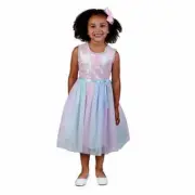 Jona Michelle Kids' Spring Dress With Satin Bow
