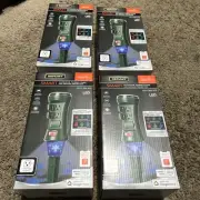 4x Defiant Smart Outdoor Power Stake Timer w/ Holiday Lights Projector 6-Outlet