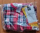 NEW Plaid Let It Snow Matching Family PJ Infant Footed Sleeper Size 12 Mo Unisex