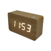TODO Digital Alarm Clock White LED - Beige