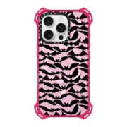 iPhone 16 Pro Bounce Case MagSafe Compatible GOING BATTY - HALLOWEEN BATS SPOOKY BLACK PATTERN By Ebi Emporium
