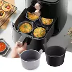 Egg Poacher Silicone Cup 4pc Set Microwave & Stovetop Boiler Safe Poached Eggs