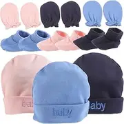 [RORPOIR] 3 Sets Girl Hat Newborn Hat Nursery Caps Mittens for Boy Hat for Turban Hats Newborn Mittens Newborn Beanie Hat Knit Headbands Hats Spandex