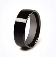CNICK Tesla Smart Ring Accessories: Ceramic Ring for Model 3/Y/S/X to Replace Key Card Key fob. (13, Black)