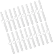 FONDOTIN 20Pcs Vertical Blind Slat Holders Durable Replacement Fittings for Window Blinds Minimalist Design Easy to Use for Home and Office