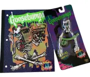 Goosebumps Creature Compass and lined Themed notebook new. vintage