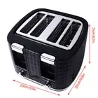 4 Slice Bread Toaster Multifunction Customizable Shade Stainless Steel Va