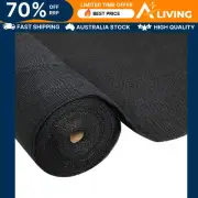 30% Shade Cloth 3.66x30m Shadecloth Wide Heavy Duty Black Garden Privacy C -R-BK