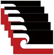 5 PCS Maori Flag Sticker,Maori Banner Decal for Car Bumper Window Laptop