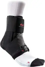 Mcdavid 195 Ultralight Ankle Brace with Figure-8 Strap, Black, Medium