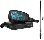 UNIDEN UH9060 UHF 80CH 5W RADIO + UNIDEN AT500BK 5.5DBI 73CM ANTENNA FULL BLACK