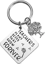 [Kefley] Teacher Birthday Gifts for Teacher Keychain for Principal Tutor Teacher Appreciation Gifts for Women Men Thank You Teacher Assistant Christmas Graduation Gifts from Students