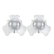 66x66x66mm Metal Box Corner Protectors Box Edge Guard Chrome Plating 2pcs