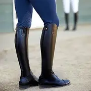 [AUWCJW] Women's Knight Equestrian Boots, Lightweight Long Riding Boots Riding High Booties Horse Knee Rider Leather Shoes Equestrian Rider Tall Wide Bootie,41,A