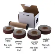 4/5/6 Rolls Sandpaper Set Abrasive Cloth Sanding Roll with Dispenser Pullable