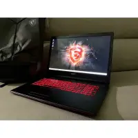 在飛比找蝦皮購物優惠-MSI 電競筆電i7-8750H,GTX1050-4G,16