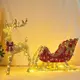 【110CM單鹿拉車】聖誕鐵藝發光鹿 聖誕節裝飾品 聖誕樹裝飾鹿 櫥窗發光麋鹿 聖誕鹿擺件